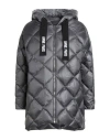 Annie Paris Woman Puffer Grey Size 10 Polyamide In Multi