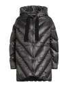 Annie Paris Woman Puffer Taupe Size 10 Polyamide In Gray