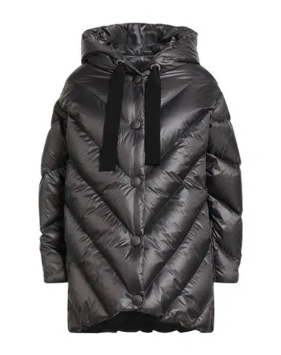 ANNIE PARIS ANNIE PARIS WOMAN PUFFER GREY SIZE 8 POLYAMIDE