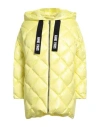 Annie Paris Woman Puffer Pastel Yellow Size 10 Polyamide