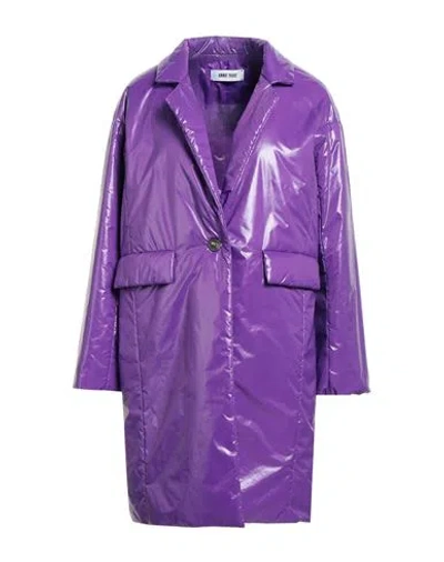 Annie Paris Woman Puffer Purple Size L Polyamide