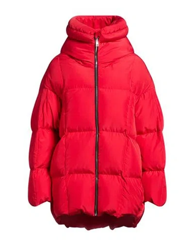Annie Paris Woman Puffer Red Size S Polyester
