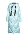 Annie Paris Woman Down Jacket Sky Blue Size 8 Polyester
