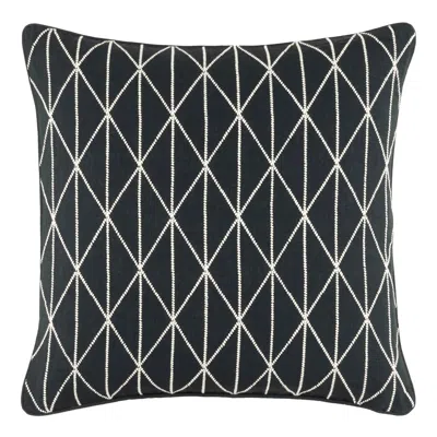 Annie Selke Adger Embroidered Granite Decorative Pillow Cover - 20" Square In Gray