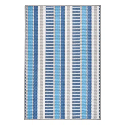 Annie Selke Always Greener Blue/grey Machine Washable Rug - Runner-2.5x8 In Multi