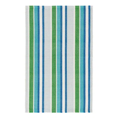 Annie Selke Always Greener Cobalt/green Handwoven Indoor/outdoor Rug - 10x14