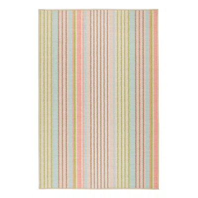 Annie Selke Ana Ticking Aqua Machine Washable Rug - Runner-2.5x8 In Multi