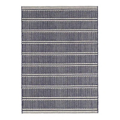 Annie Selke Archer Navy Handwoven Cotton Rug - 2x3 In Blue