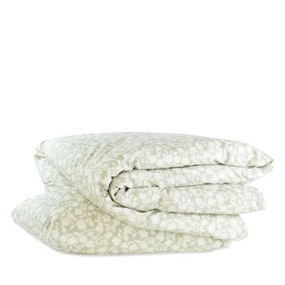 Annie Selke Aria Floral Sage Duvet Cover, King In White