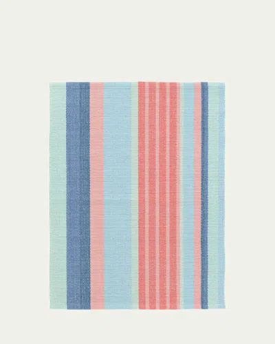 Annie Selke Aruba Stripe Handwoven Cotton Rug, 9' X 12' In Orange