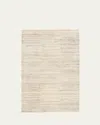 Annie Selke Avery Oatmeal Hand-tufted Wool Rug, 5' X 8' In Oatmeal