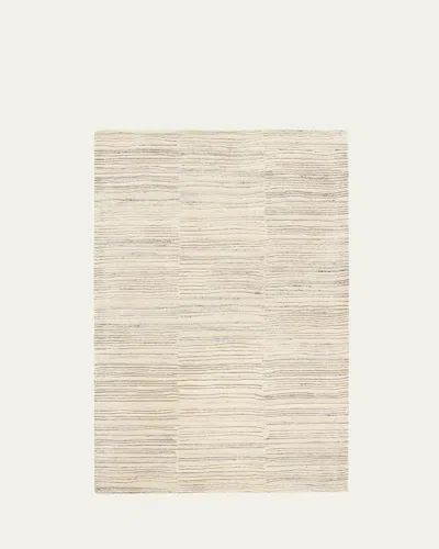 Annie Selke Avery Oatmeal Hand-tufted Wool Rug, 5' X 8'