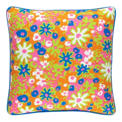 Annie Selke Awesome Floral Spring Indoor/outdoor Decorative Pillow Cover - 20" Square In Multi