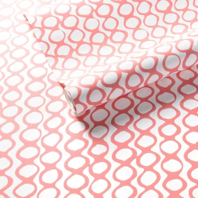 Annie Selke Beads Coral Wallpaper - Roll In Orange