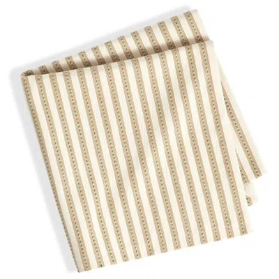 Annie Selke Bell Stripe Ochre Napkin Set Of 4 In Brown