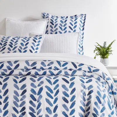 Annie Selke Blue Brush Duvet Cover - Twin/twin Xlarge