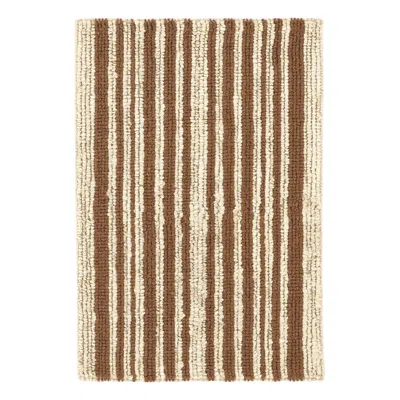 Annie Selke Calder Stripe Caramel Handwoven Jute Rug - Runner-2.5x8 In Brown
