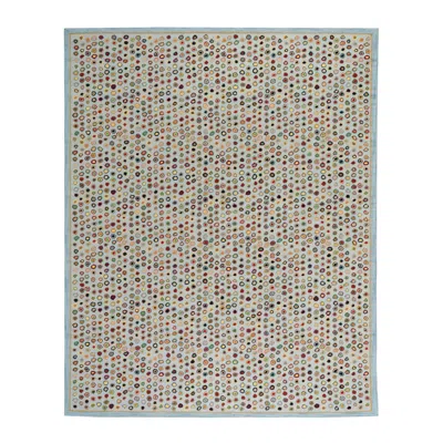 Annie Selke Cat's Paw Blue Hand Micro Hooked Wool Rug - 8x10