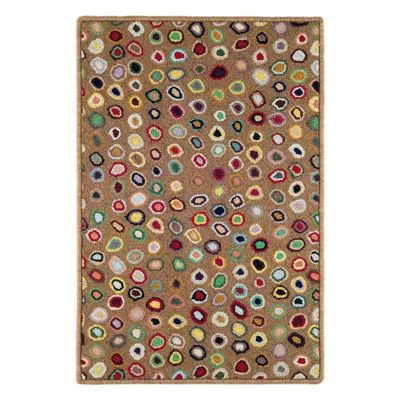 Annie Selke Cat's Paw Brown Hand Micro Hooked Wool Custom Rug