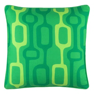 Annie Selke Chain Of Fools Green Indoor/outdoor Decorative Pillow Cover - 20" Square