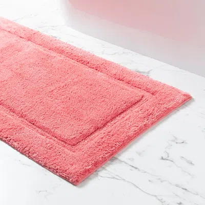 Annie Selke Classic Coral Bath Rug - Small In Orange