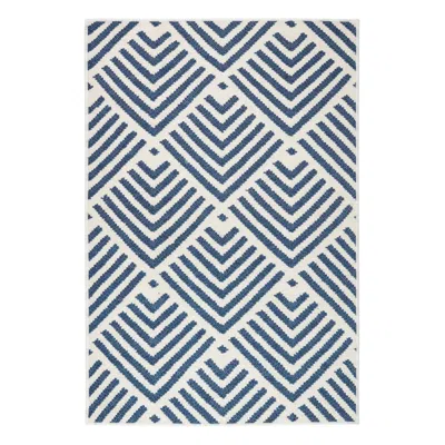 Annie Selke Cleo Navy Machine Washable Rug - Runner-2.5x8 In Blue
