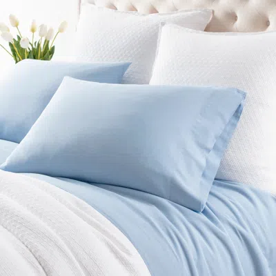 Annie Selke Cozy Cotton French Blue Pillowcases - King