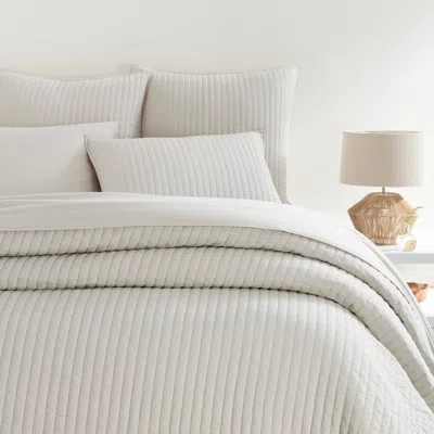 Annie Selke Cozy Cotton Natural Quilt - King In Brown