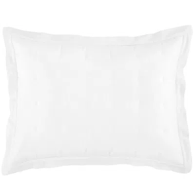 Annie Selke Cozy Cotton White Puff Sham