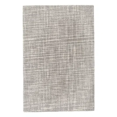 Annie Selke Crosshatch Dove Grey Hand Micro Hooked Wool Rug - 10x14 In Gray