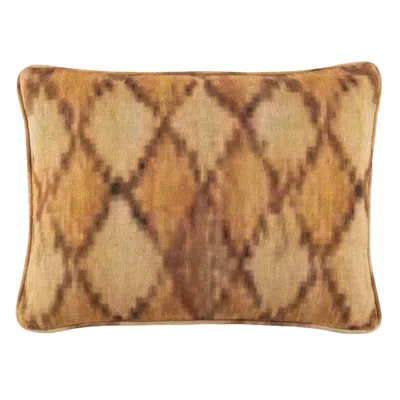 Annie Selke Dax Linen Decorative Pillow Cover - 16" Lumbar In Brown