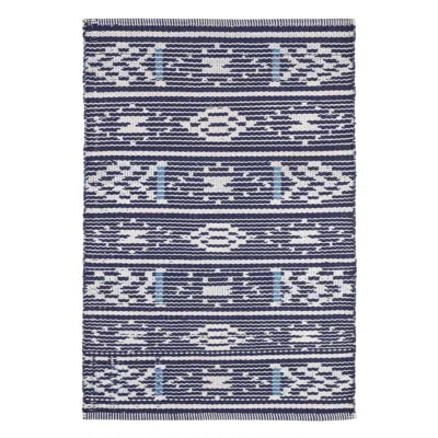 Annie Selke Dharma Blue Handwoven Indoor/outdoor Rug - Runner-2.5x8