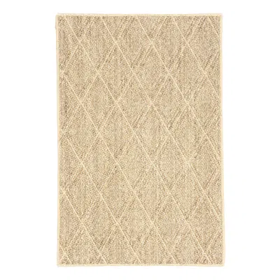 Annie Selke Diamond Sand Woven Sisal Rug - Runner-2.5x8 In Brown