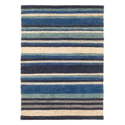 Annie Selke Dover Stripe Handwoven Jute Rug - 2x3