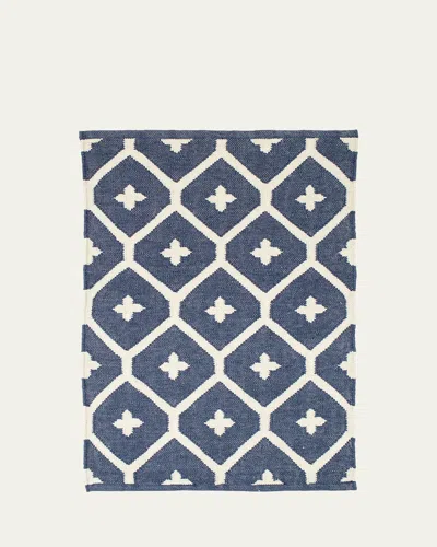 Annie Selke Elizabeth Navy Handwoven Indoor/outdoor Rug, 10' X 14'
