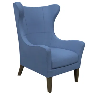 Annie Selke Estate Linen French Blue Mirage Smoke Chair