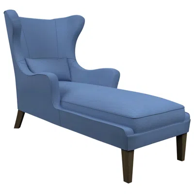 Annie Selke Estate Linen French Blue Mirage Smoke Chaise
