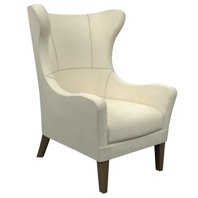 Annie Selke Estate Linen Ivory Mirage Smoke Chair In White