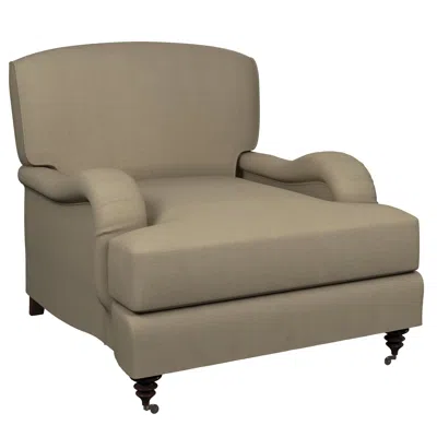 Annie Selke Estate Linen Natural Litchfield Chair In Brown
