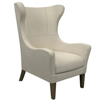 Annie Selke Estate Linen Pearl Grey Mirage Smoke Chair In Gray