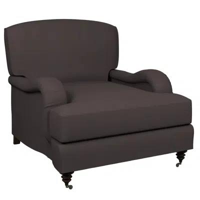 Annie Selke Estate Linen Shale Litchfield Chair In Gray