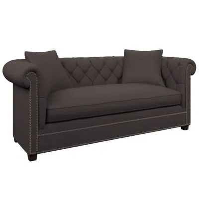 Annie Selke Estate Linen Shale Richmond Sofa In Gray
