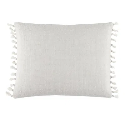 Annie Selke Evelyn Linen Plaster Decorative Pillow Cover - 16" Lumbar In Gray