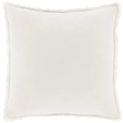 Annie Selke Faye Linen Dove White Sham In Yellow