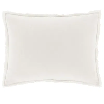 Annie Selke Faye Linen Dove White Sham - Standard