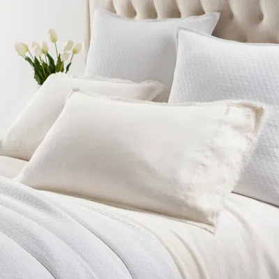 Annie Selke Faye Linen Dove White Sheet Set - Twin/twin Xlarge
