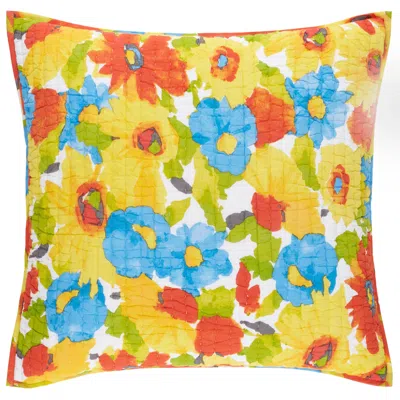 Annie Selke Floral Explosion Multi Quilted Sham