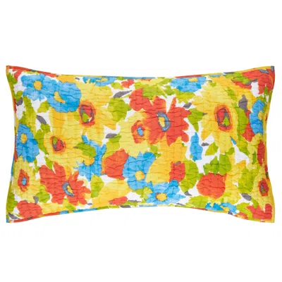 Annie Selke Floral Explosion Multi Quilted Sham - King
