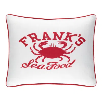 Annie Selke Frank's Seafood Red Indoor/outdoor Decorative Pillow Cover - 16" Lumbar