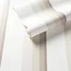 Annie Selke Gradient Stripe Platinum Wallpaper - Roll In Silver